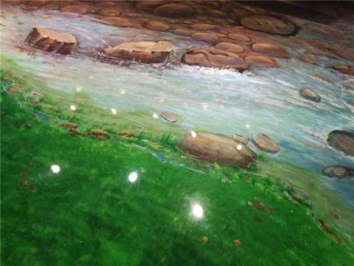 水墨藝術地坪漆施工教程，藝術地坪漆的好處介紹